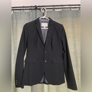 Banana Republic black wool blazer size 2 Tall
